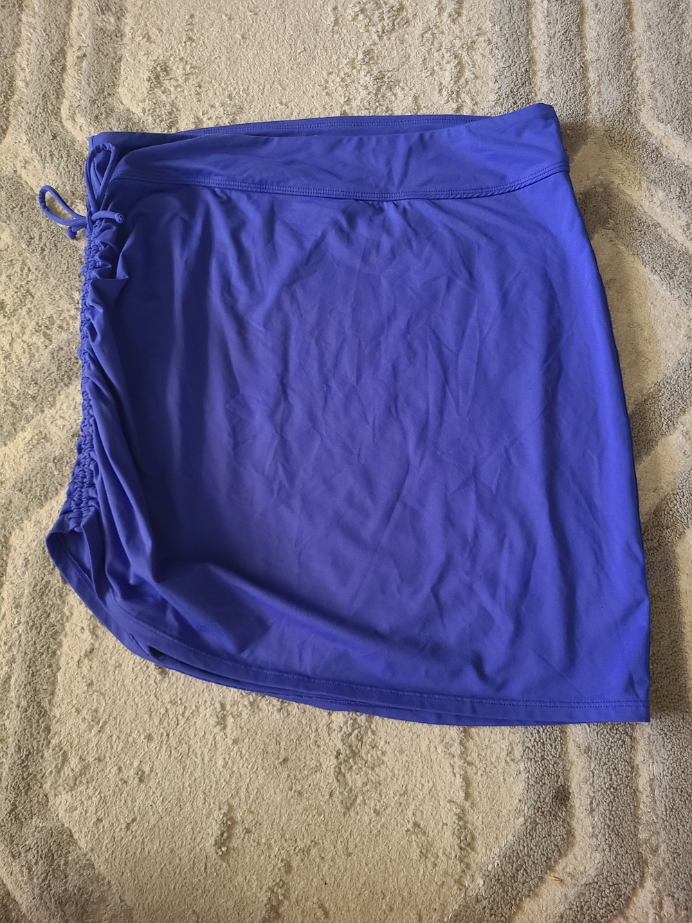 Athleta Womens Blue Swim Skirt With Drawstring Size Medium